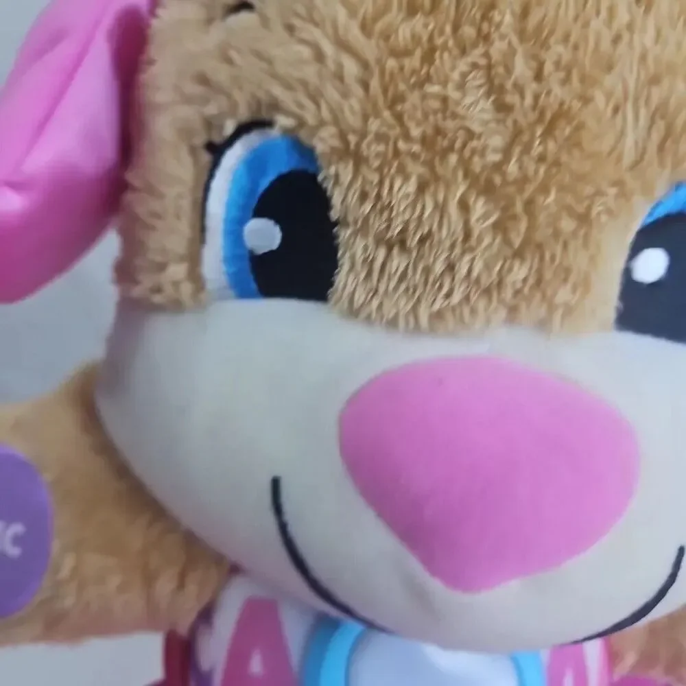 Fisher Price Laugh & Learn Smart Stages Puppy Plush Brown Lights & Sound Works
